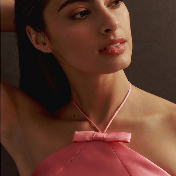 Anthropologie Hutch Bow Halter Slim Mini Dress - Picture 11 of 15